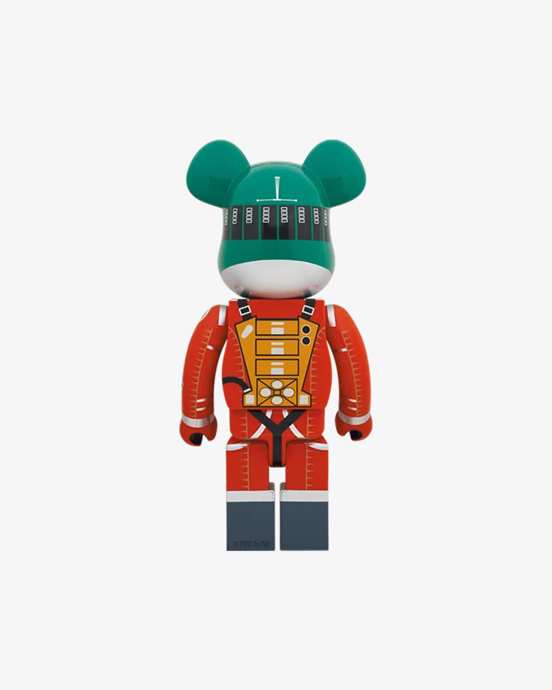 2001: A Space Odyssey Space Suit Green Helmet And Orange Suit Bearbrick 1000%