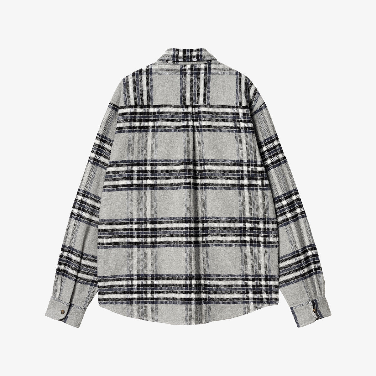 Carhartt WIP Hawkins Shirt - Hawkins Check, Grey Heather / Blue